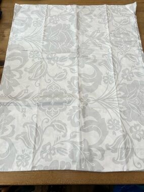 The Company Store Silver Damask Standard Pillow Shams x 2
